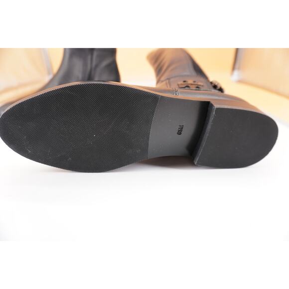 Tory Burch Wyatt Black Leather Over the Knee Riding Boots Size 6.5 OTK New - Picture 6 of 12